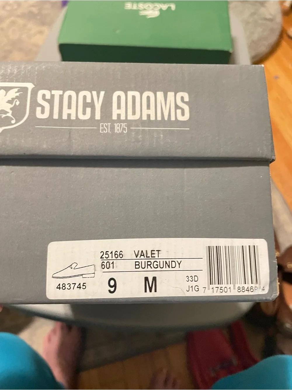 Stacy Adams Men's Quilted Velvet Slip-Ons in Deep Wine